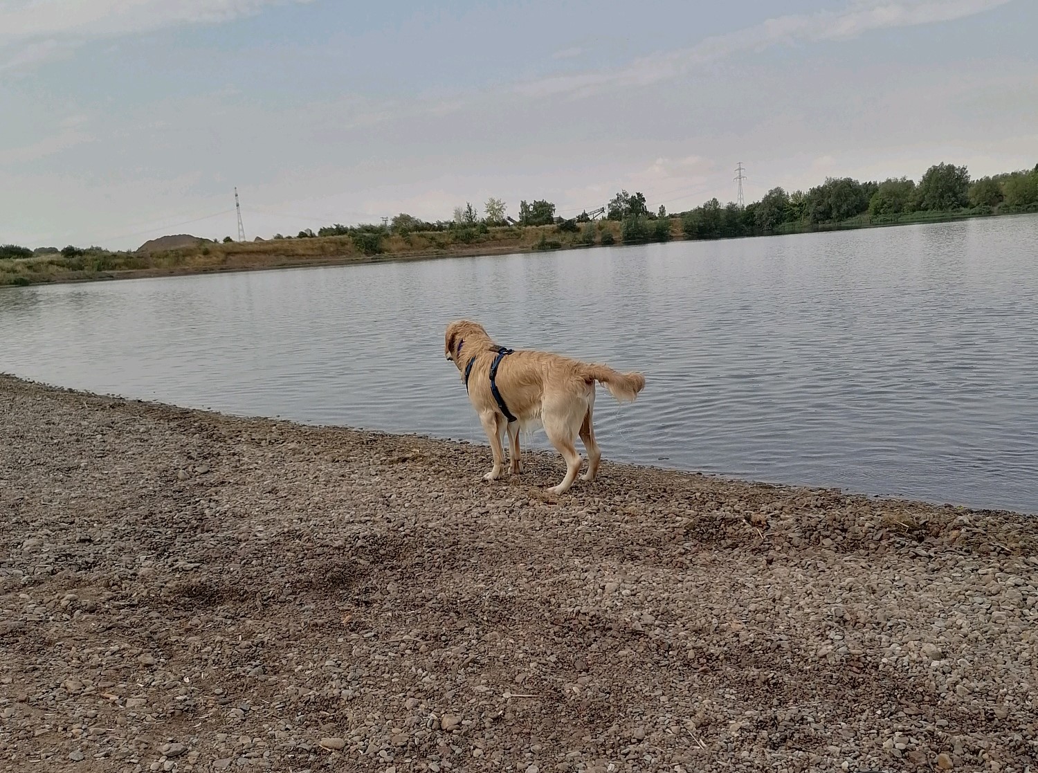 Klingesee mit Blick auf´s Kieswerk